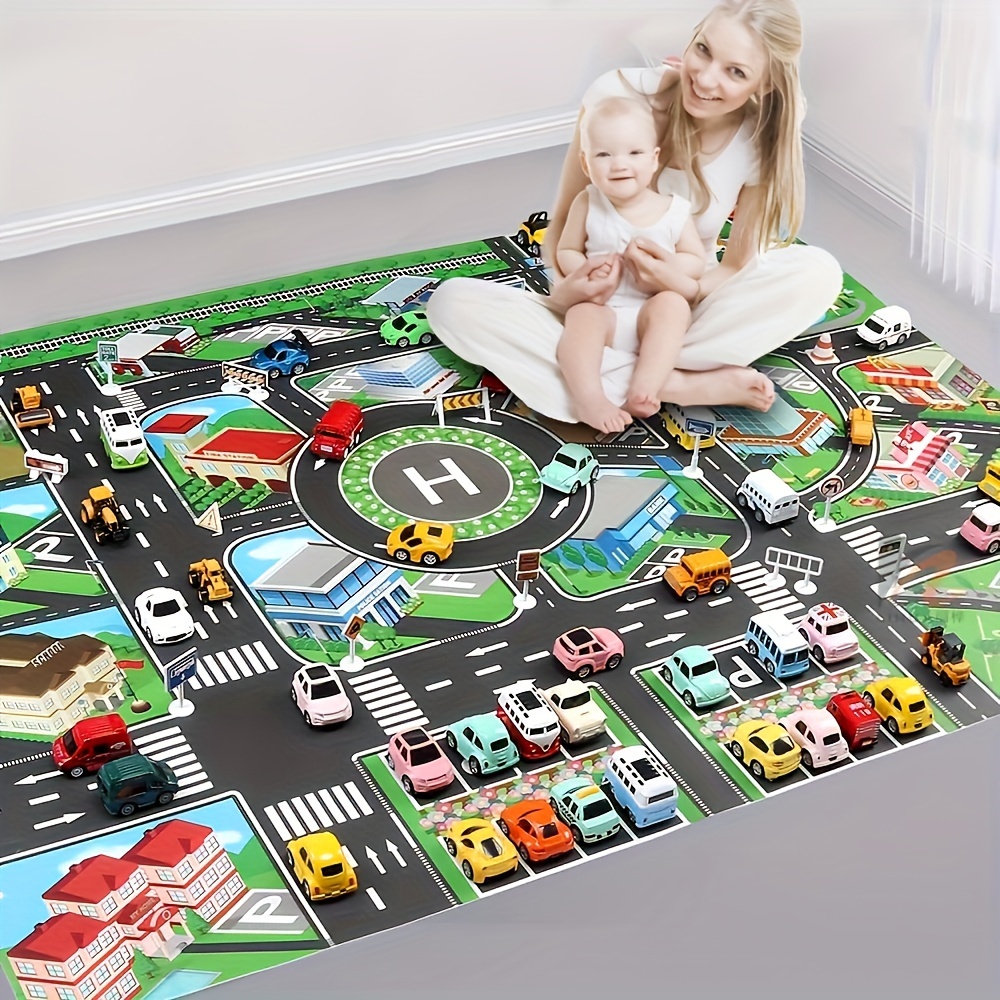 Game Educational For Kids Free - 1 adet, şehir trafik oyun matı,