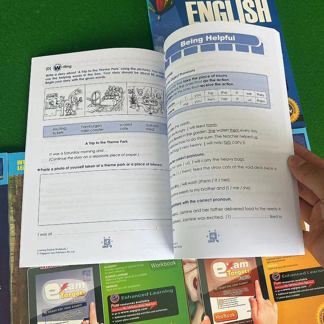 2 kitap Sap eğitim 1- 6 sınıf  - Kids Education In Singapore incelemesi ve fiyatı