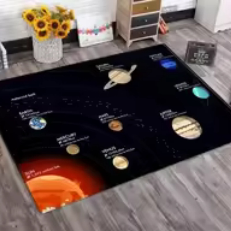 Siyah Zeminli Güneş Sistemi Ge - Background For Kids Education incelemesi ve fiyatı