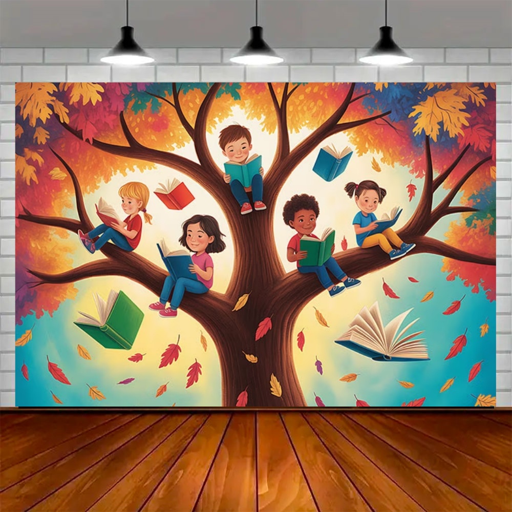 Dünya Sonbahar Okuma Günü Part - Background For Kids Education incelemesi ve fiyatı